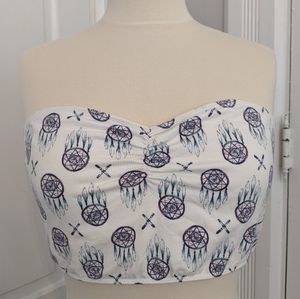 Dreamcatcher Print Bandeau Top